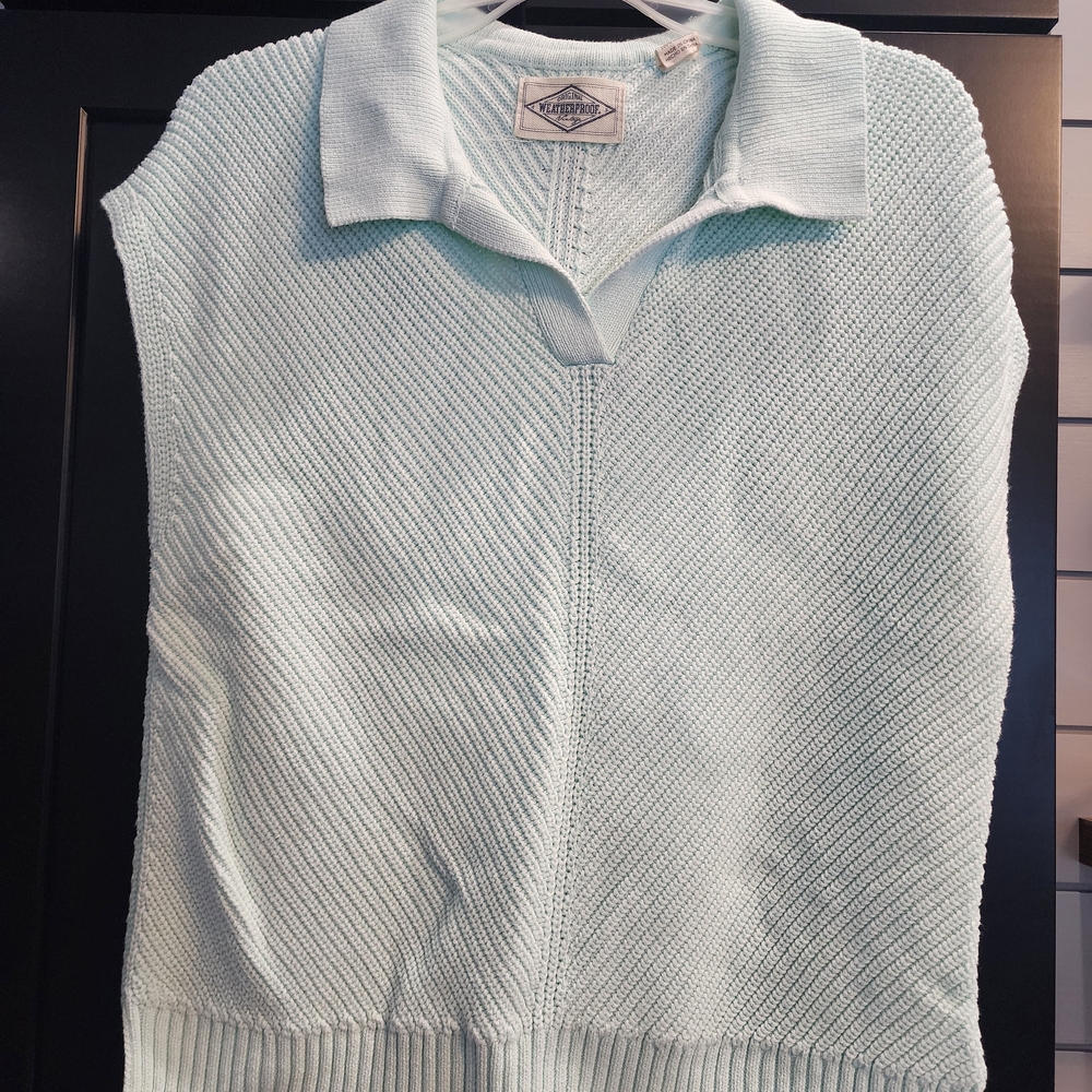 Weatherproof Mint Knit Sweater